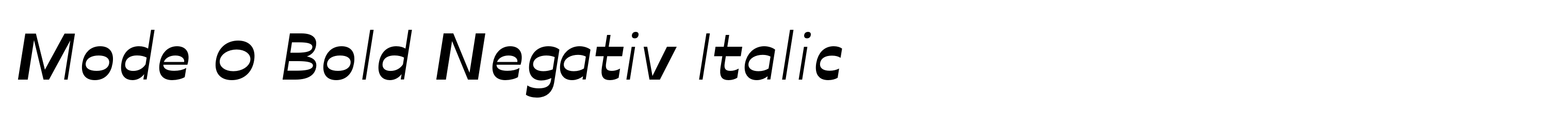 Mode 0 Bold Negativ Italic